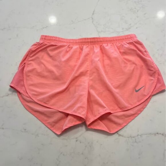 Coral Pink Nike Workout Shorts - Picture 1 of 5